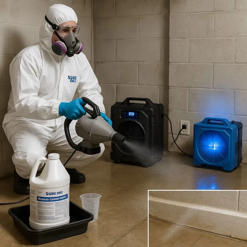Sanitization and Odor Removal process in Beverly, TX
